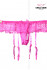 Podvazkové sexy kalhotky Blossom - Růžová